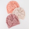 DRESHOW Pack of 5 Baby Turban Hats Turban Bun Knot