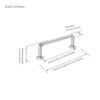 FURNIWARE Pack of 10 Cabinet Handles 96mm(3.8 Inch) Hole Center
