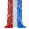 SHAOQINLIN 24 Pcs Patriotic Bead Necklaces, 4th of July Beads