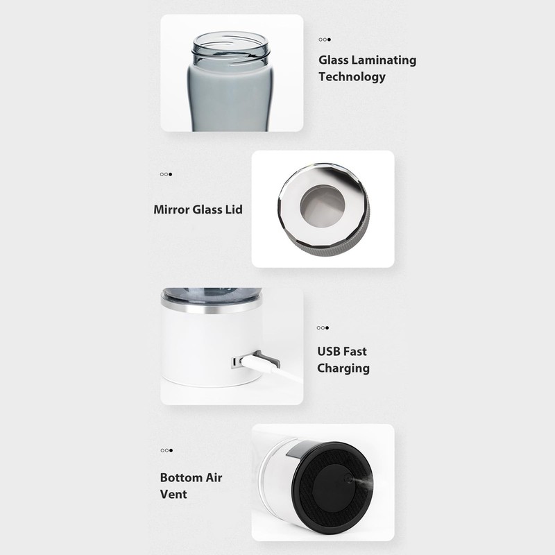 LiebeWH 3000PPB Hydrogen Water Ionizer Machine, 300ML Hydrogen Rich Water