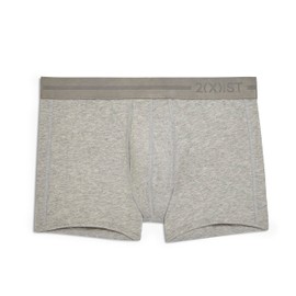 2(X)IST Mens Dream Luxe Low Rise Trunk, Grey Heather, Small