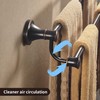 WOLIBEER Bronze Double Towel Bar, Adjustable 14.96 to 26.57 inches