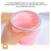 Maíz Vaso Tapa Portatil Plegable Retractil Ecologico Reutilizable