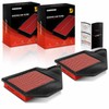 A-Premium 2-PC Pre-oiled Engine Air Filter Compatible with Dodge Grand
