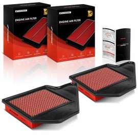 A-Premium 2-PC Pre-oiled Engine Air Filter Compatible with Dodge Grand Caravan 2011-2020 & Chrysler Town & Country 2011-2016 & Volkswagen Routan 2011-2014 & Ram C/V 2012-2015, 3.6L