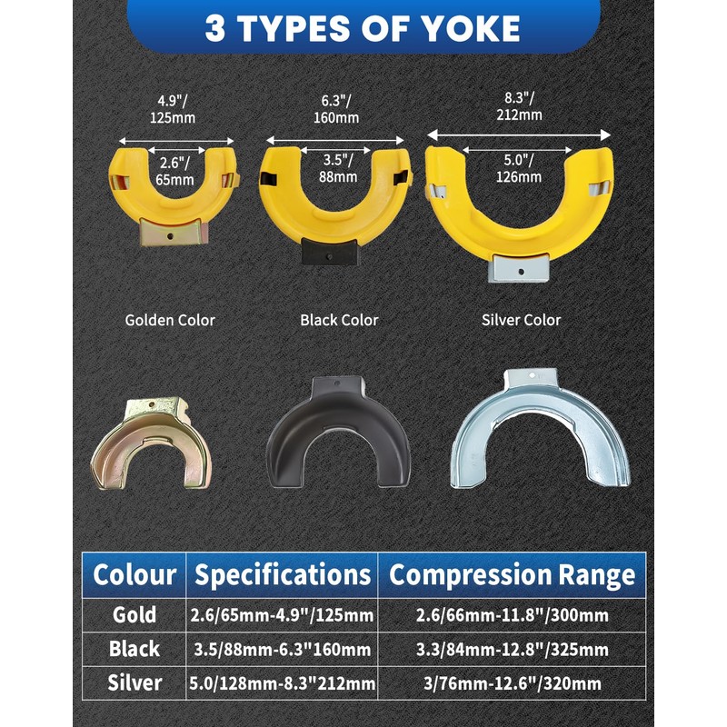 SIXIWANZI Universal Spring Compressor Tool, Heavy Duty Coil Spring Compressor