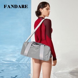 FANDARE Travel Bags, Hand Luggage, Sports Bag, Overnight Sports Bag, Handbag, Women and Men, Weekender Bag, Hospital Bag, Swimming Bag, Training Bag with Wet Dry Separator Bag & Shoe Compartment,