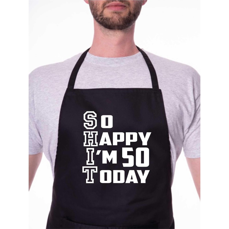 Print4U Apron Funny 50th Birthday Gift For Men & Ladies