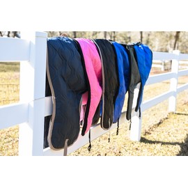 AJ Tack Western Padded Saddle and Bridle Carrier Set Royal Blue