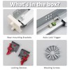 knobelite 2 Pairs 21 Inch Undermount Drawer Slides, Self Soft
