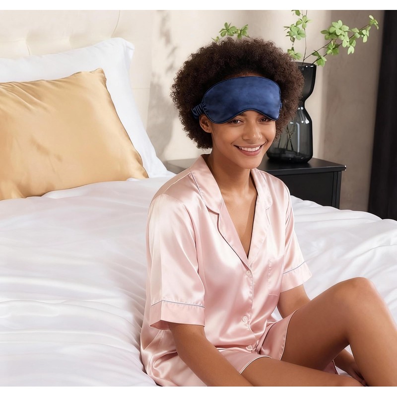 24Pcs Satin Eye Mask Silk Sleep Masks Silky Eyes Cover