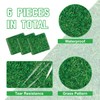 Grass Table Runner, 6 Pcs Green Grass Table Runners for