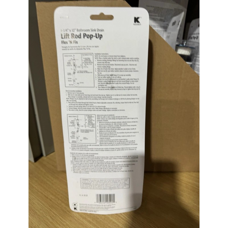 Keeney Chrome Bathroom Decorative sink drain 1-1/4-in x 12''