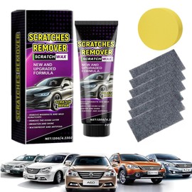 Nano Sparkle Cloth Car Scratch Remover Set, Nano Sparkle Cloth and Car Scratch Repair Paste, Magic Nano Sparkle Cleaning Cloth Car Scratch Remover for Deep Scratch Repair