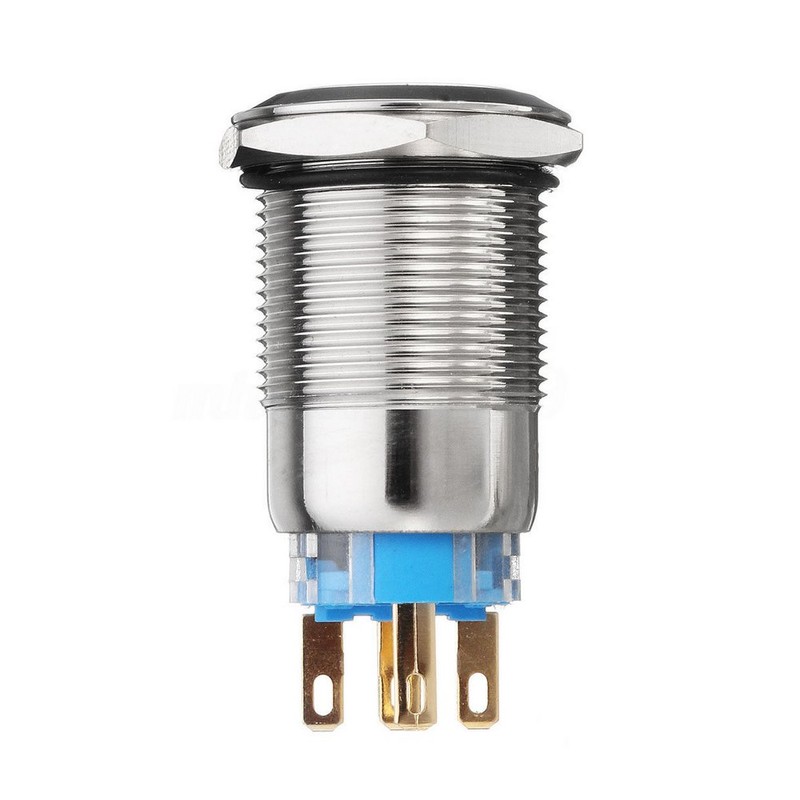 ESUPPORT 12V Momentary Car Vehicle Blue LED Light Headlight Push