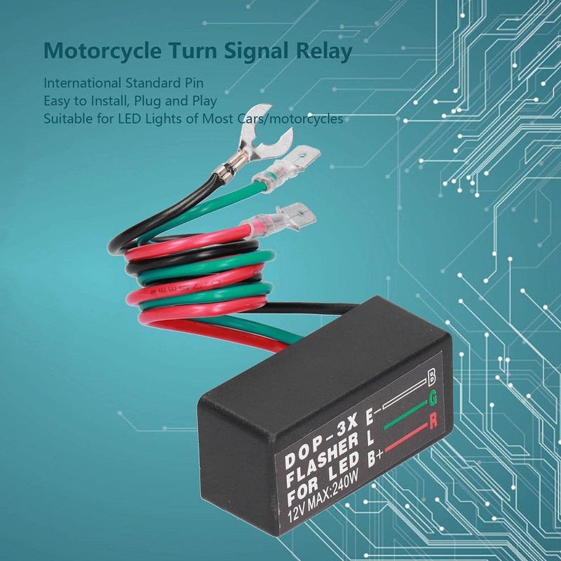 Klanata DOP-3X LED Flasher Relay, Electronic Hyper Flash Module for
