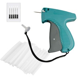 BEANPRECOY Standard Clothing Price Tag Gun Kit, 1 Clothes Label Tagging Gun with 6 Replacement Needle and 2000 Barbs Fasteners, Hang Tag Labels Tags Gun for Clothes, Socks, Hat, Fashion Store (A)