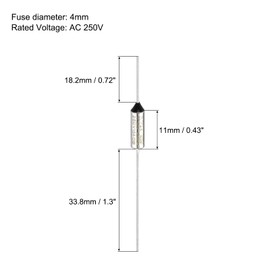 MECCANIXITY 6Pcs Metal Temperature Thermal Fuse RY95 95 °C 203°F 15A 250V Cutoff Thermal Fuse for Motor Transformer Electric Industrial Home Appliance
