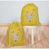 Oktoberfest Child Gym Bag, Sweet Deer, Spring Animals with Flowers