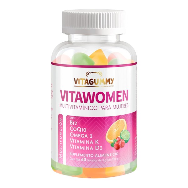 Gomitas VITAWOMEN con CoQ10, Omega 3, Vitaminas K, D3 y