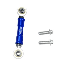 PJMTCUSTOM Blue Adjustable Clutch Shifter Shift Linkage Rod Link Fits for Harley Davidson Dyna Street Bob Low Rider 2017-Before, Softail FX 2018-24 Models with Mid-Controls (Blue)