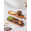 koycasa Chip and Dip Serving Set, Ceramic Dipping Sauce Bowls