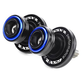 8 mm Bobbins Repair Stand for Suzuki GSXR 125 150 600 750 1000 GSX-R GSXR600 GSXR750 GSXR1000 GSX1300R Hayabusa GSX-8R Motorcycle Accessories Swing Arm Stand Bobbins Swing Protection (Blue)