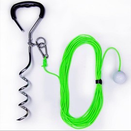 Golf Training Tool for Drivers & Irons - Practice Your Golf Swing in The Backyard with A Real Golf Ball & Experience 50 Feet of Ball Flight Feedback - for Golfers of All Ages, Black:_Black