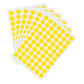 1050 PCS 3/4 Inch Round Color-Code Dot Stickers ,Color Coded Stickers Label Circle Stickers for Classroom, Office (Yellow)