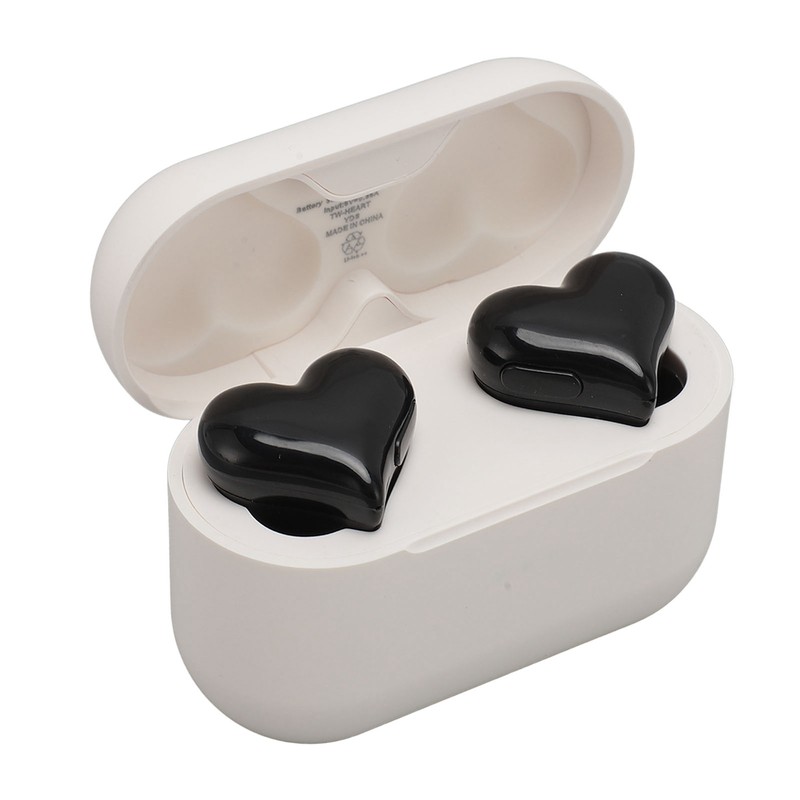 Heart Shaped Wireless Earbuds HIFI Stereo Sound Waterproof Bluetooth 5.3