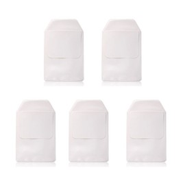 Armear 5 PCS White Pocket Protector for Pen Leaks - Heavy Duty Pen Holder Pouch for Shirts/Pants/Lab Coats, Pencil Pocket Holder for School Office Hospital Supplies