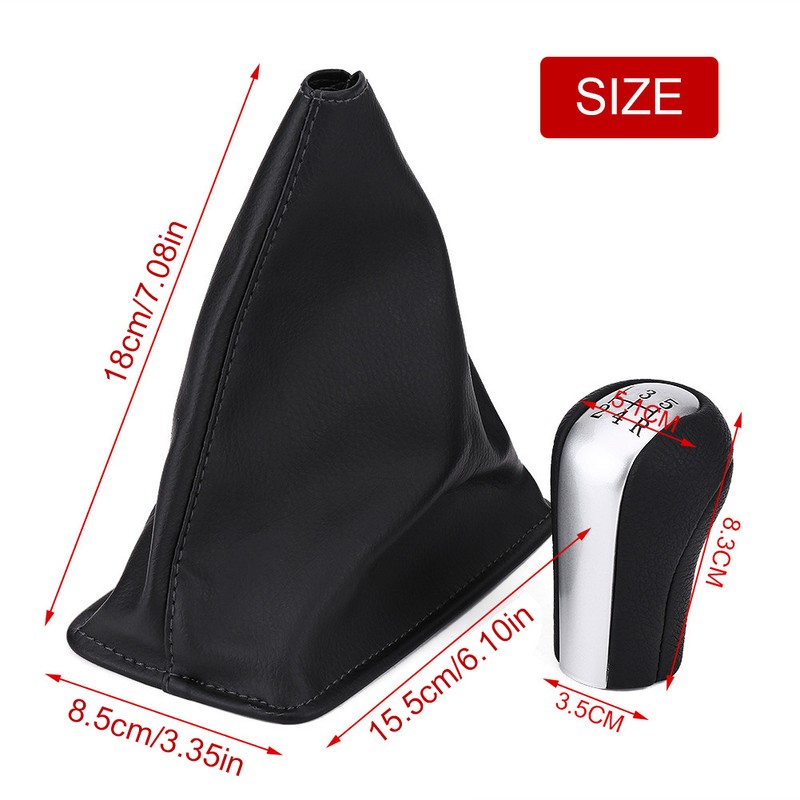 5 Speed Gear Shift Knob Gearstick Gaiter Boot for Toyota