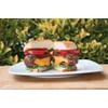 Charcoal Companion CC7308 Stuff-A-Burger 2 Piece Basket and Press Set