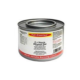 Party Essentials Chafing Dish Jelled Ethanol Warming Fuel, Safe Non-Toxic Fuel/Burn for 2.5 Hours/Buffet Warmer/Food Warming Heated Cans (Pack of 12)