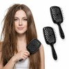 Bluelander Kit de 2 Cepillos para Cabello Antinudos con Mango