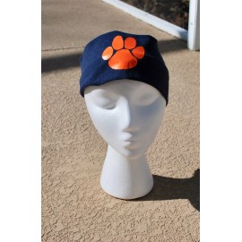 Handmade Auburn University Paw Print Yoga Head Band Jersey Knit