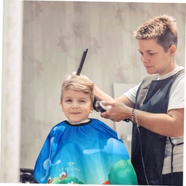 TOVINANNA Children's Barber Cloth Salon Barber Cape Hair Sweep Brush Kid Robe Barber Neck Duster Hairdressing Gown Shampoo Cape Haircut Cape Hair Washing Cape Pedicure Sponge Scrubber Fabric