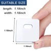 SOGEWO (30 Set/ 60 Pieces) Clear Vertical Blind Repair Tabs,