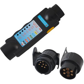 CCLIFE Trailer Tester 7/13 Pin Trailer Caravan Socket Tester 12 V Tester Car