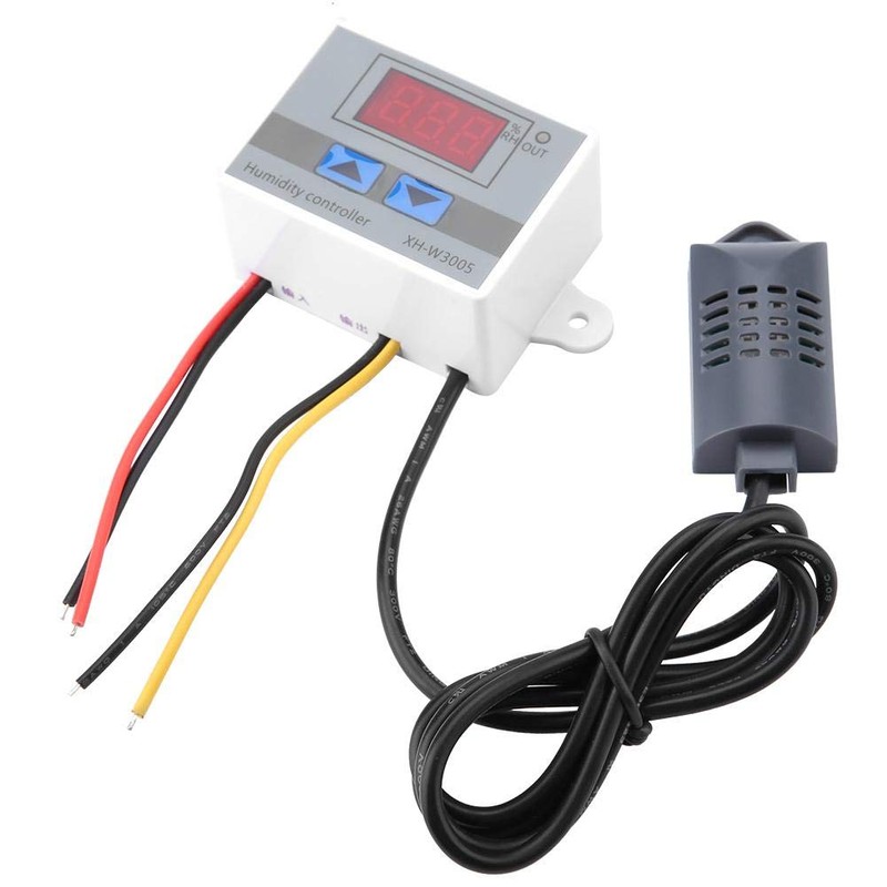 Higrómetro digital, XH-W3005 Controlador de interruptor de higrómetro digital Sensor