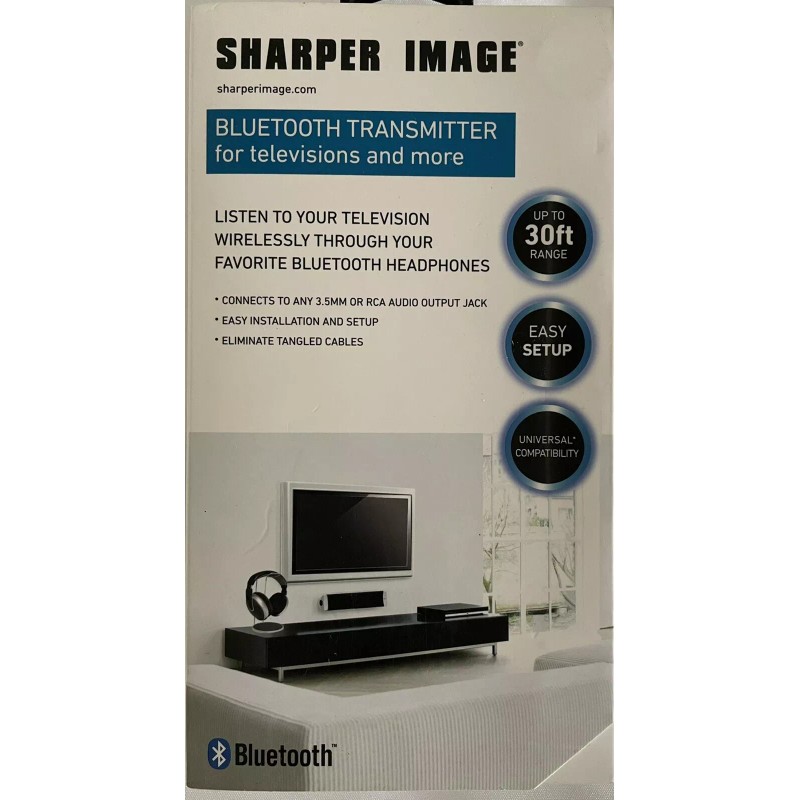 Sharper Image Bluetooth Transmitter For Televisions And More (TSI-BTTV-1000
