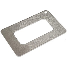 JCS Aluminum Clam & Conch Gauge - Durable & Accurate Shellfish Measuring Tool