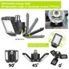 4 Pack Led Garage Lights, 60W Deformable Garage Ceiling Light