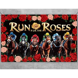 Kentucky Derby Backdrop Banner Decorations Horse Racing Banner Backdrop Derby Day Background Decorations