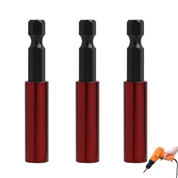 3PCS Magnetic bit Holder, Universal Drill bit Holder, 1/4 Inch