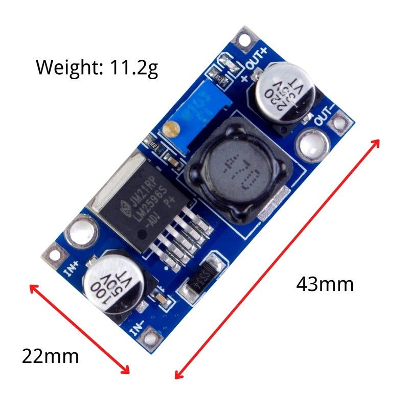LAOMAO DC-DC Buck Converter DC 3.5-40V to 1.25-35V 3A Step