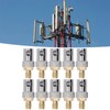 10Pcs RF Coaxial Cable Adapter SMA Female to BNC Female
