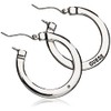 GUESS "Basic" Silver Logo Small Hoop Earrings
