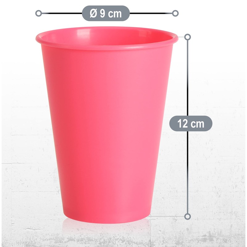 com-four® 12 x Cups Set Picnic and BBQ Accessories in
