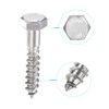 sourcing map Hex Lag Screws, M8 x 40mm 304 Stainless